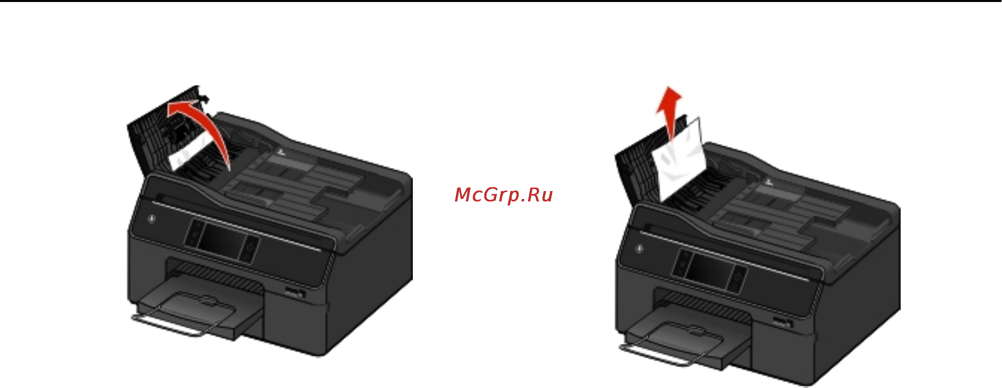 Lexmark Pro 5500 [166/212] Отрегулируйте направляющие в соответствии с загруженной бумагой