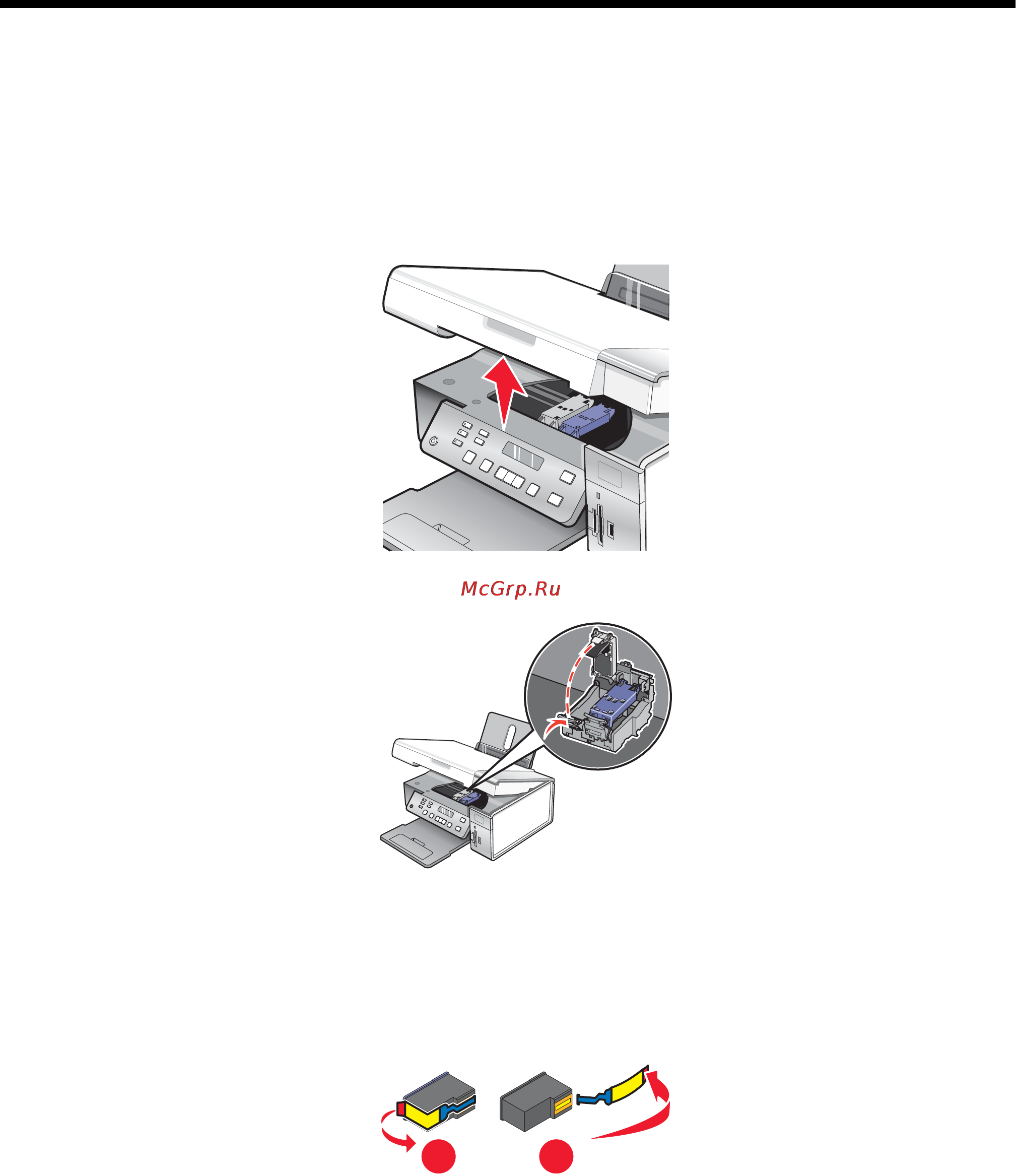 Lexmark X3550 [75/119] Замена картриджей