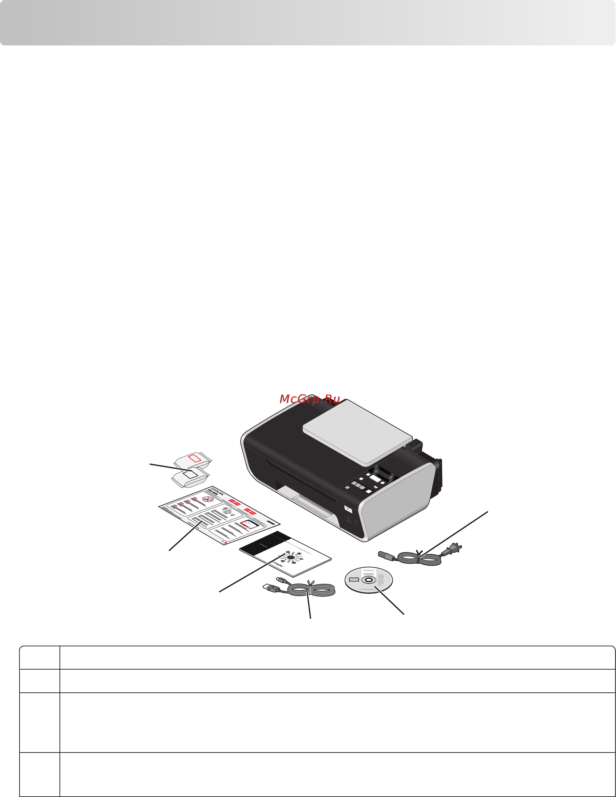Lexmark X3650 [14/157] Установка принтера