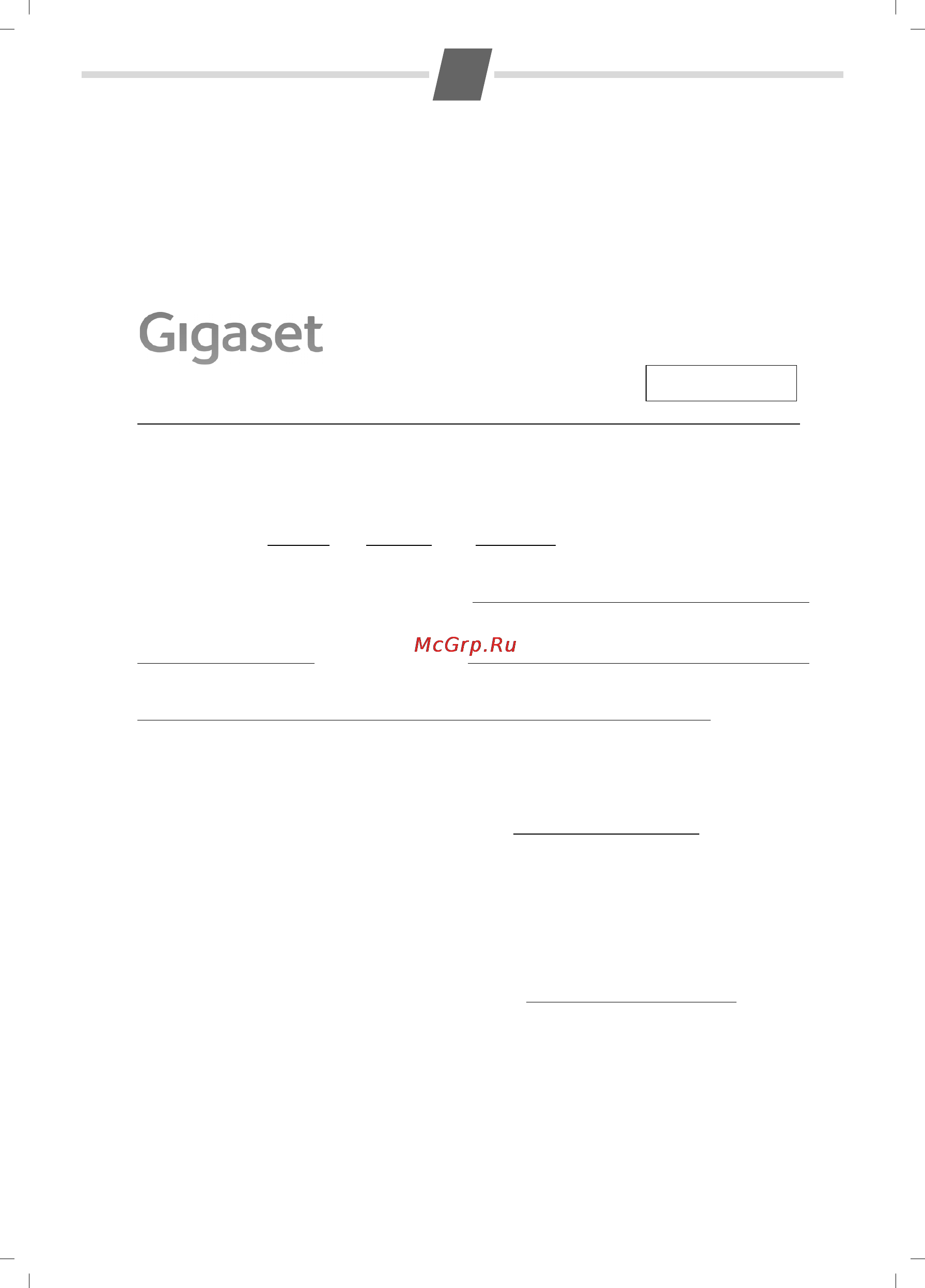 Gigaset AL110 [17/24] Россия