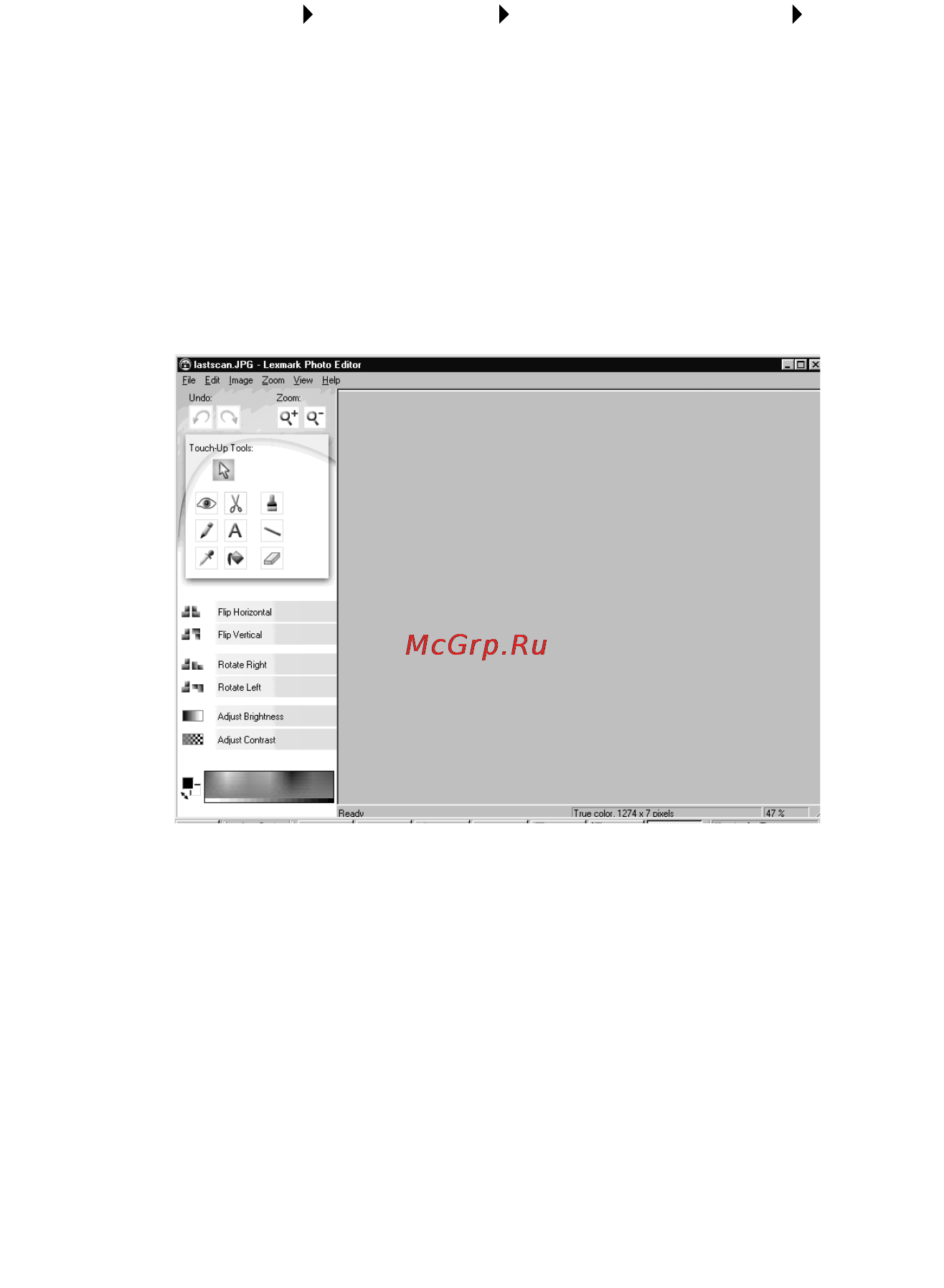 Lexmark X5150 [15/76] Использование фоторедактора lexmark x5100 series
