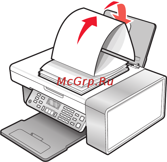 Lexmark X5320 [55/211] Загрузка бумаги формата определяемого пользователем