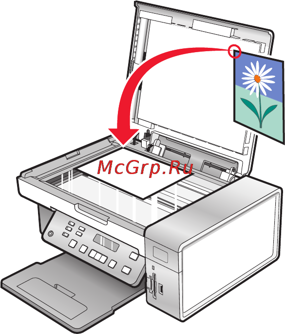 Lexmark X5435 [110/218] Сканирование документов или изображений для отправки по электронной почте