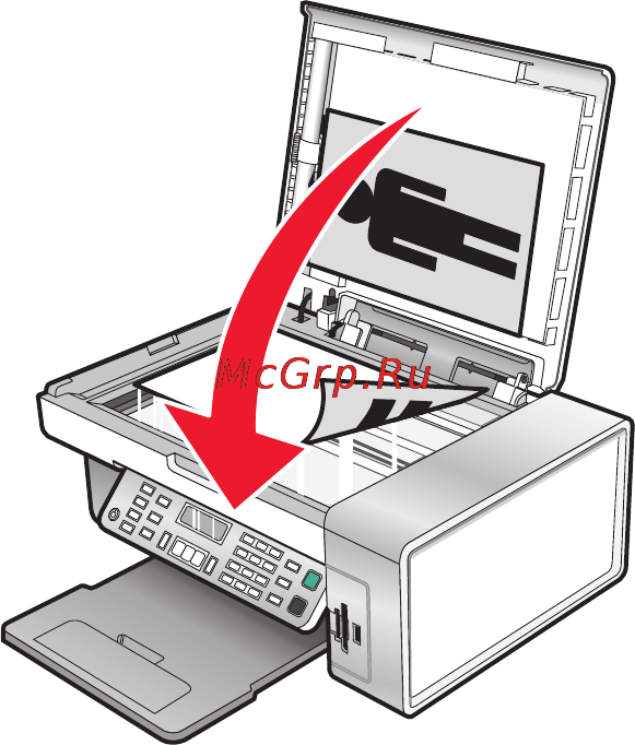 Lexmark X5435 [152/218] Слипание глянцевой фотобумаги или прозрачных пленок