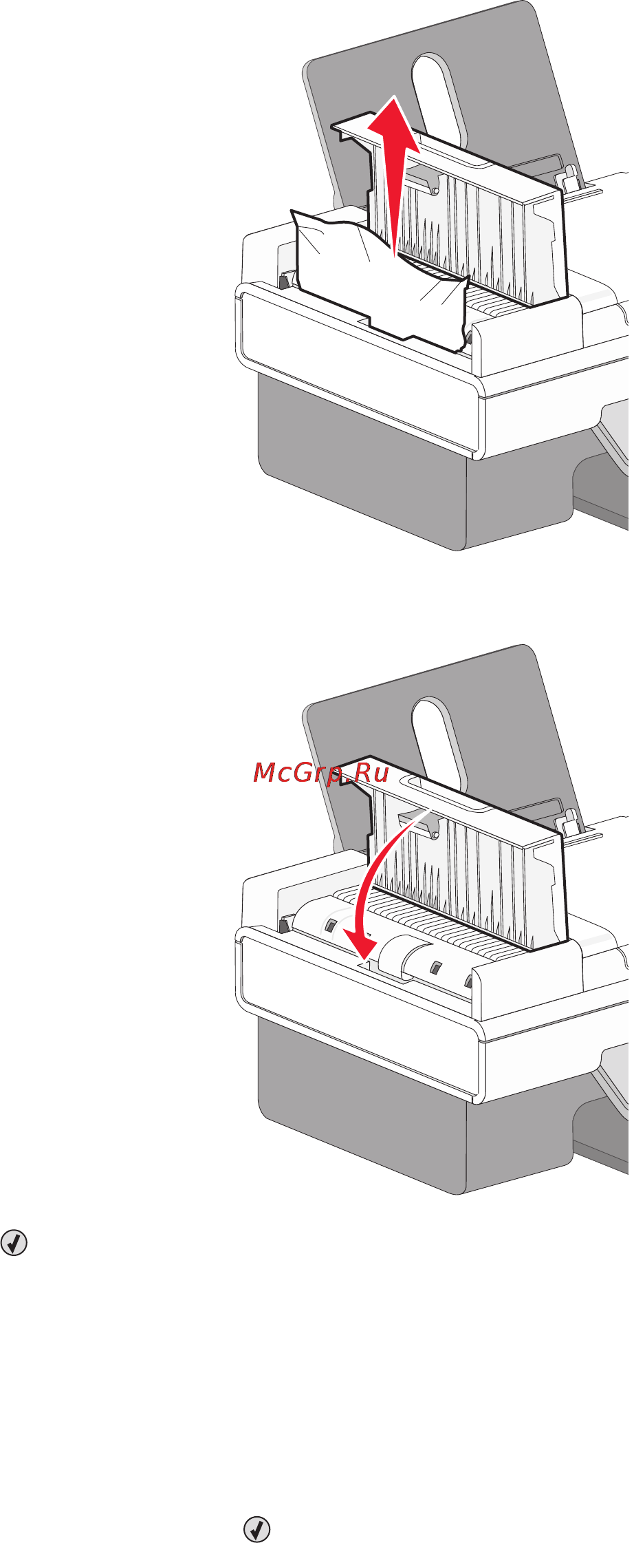 Lexmark X5435 [168/218] В принтере застряла бумага