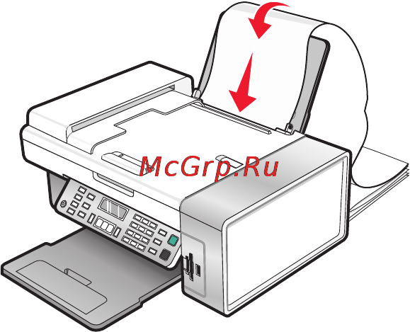 Lexmark X5435 [57/218] Загрузка бумаги формата определяемого пользователем