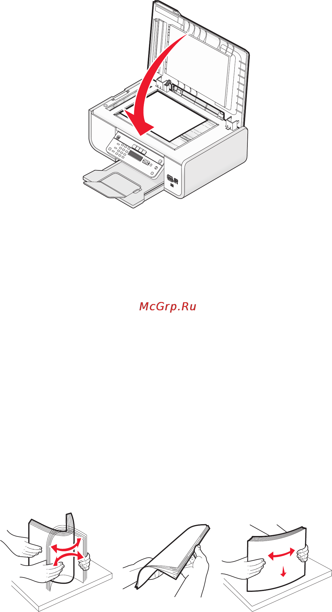 Lexmark X5690 [78/187] Загрузка оригиналов документов в устройство автоматической подачи