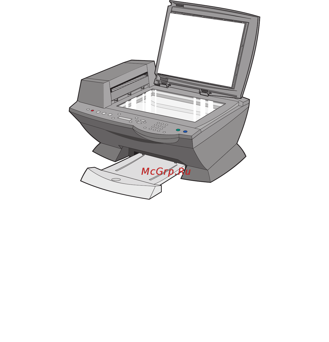 Lexmark X6170 [40/121] Копирование с использованием программного обеспечения многофункционального устройства и стекла сканера