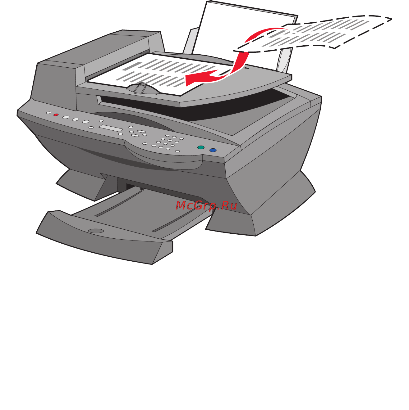 Lexmark X6170 [42/121] Копирование с использованием программного обеспечения многофункционального устройства и устройства автоматической подачи