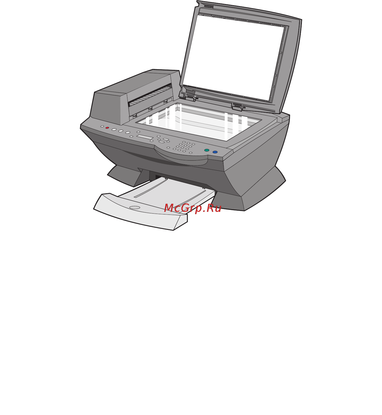 Lexmark X6170 [48/121] Сканирование с использованием программного обеспечения многофункционального устройства и стекла сканера