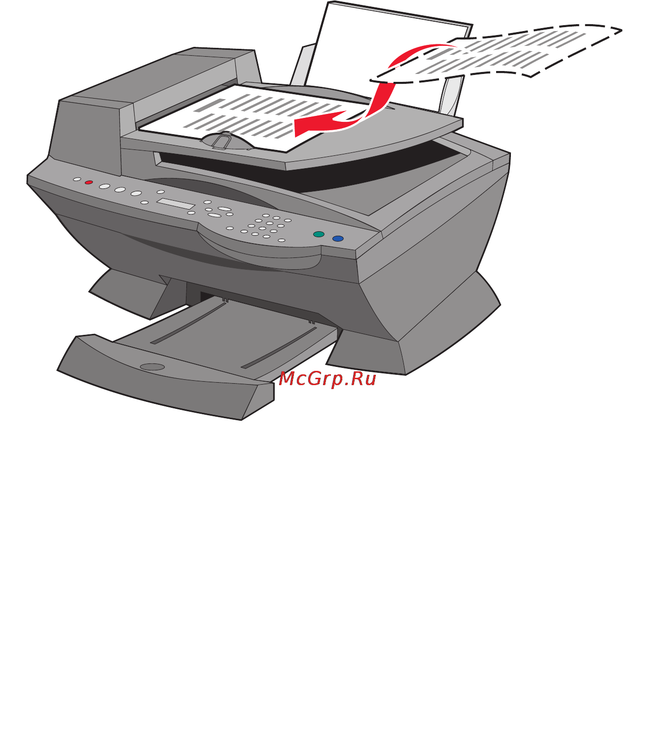 Lexmark X6170 [51/121] Сканирование с использованием программного обеспечения многофункционального устройства и устройства автоматической подачи