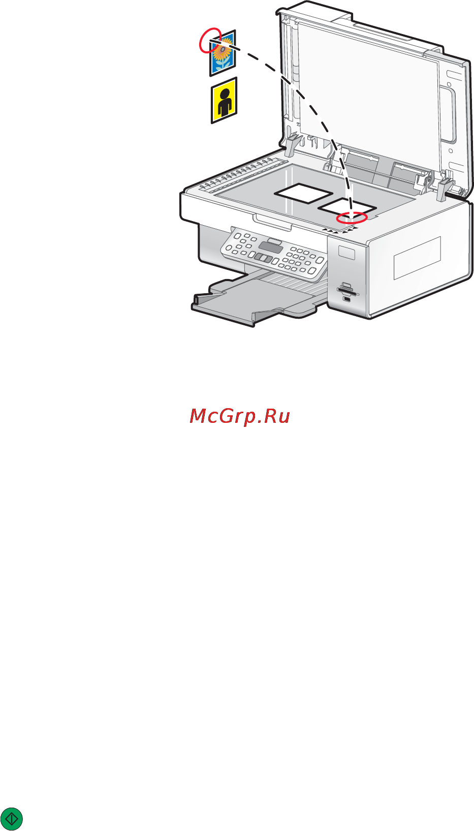 Lexmark X6570 [116/241] Сканирование нескольких фотографий одновременно с помощью компьютера