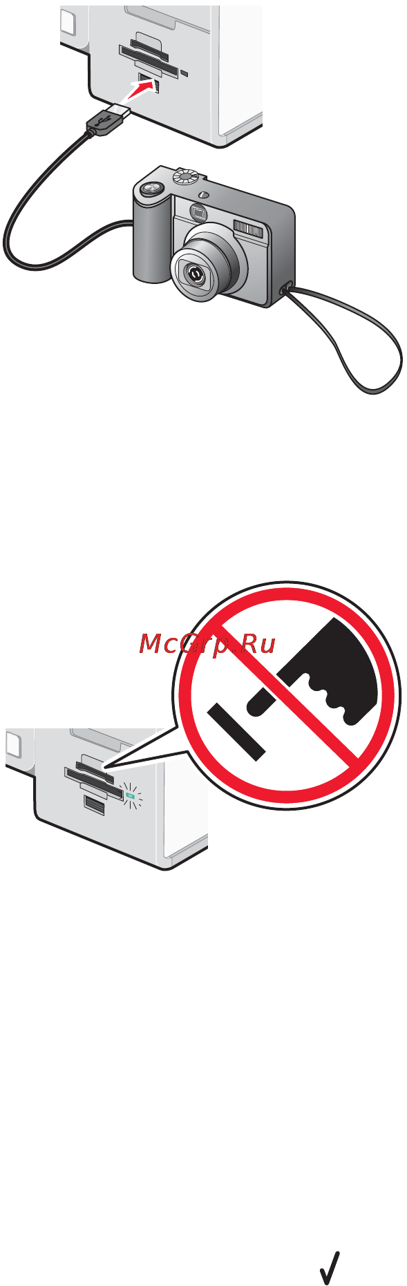 Lexmark X7550 [103/246] Использование pictbridge совместимой цифровой камеры для управления печатью фотографий