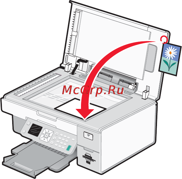 Lexmark X7550 [124/246] Сканирование документов или изображений для отправки по электронной почте