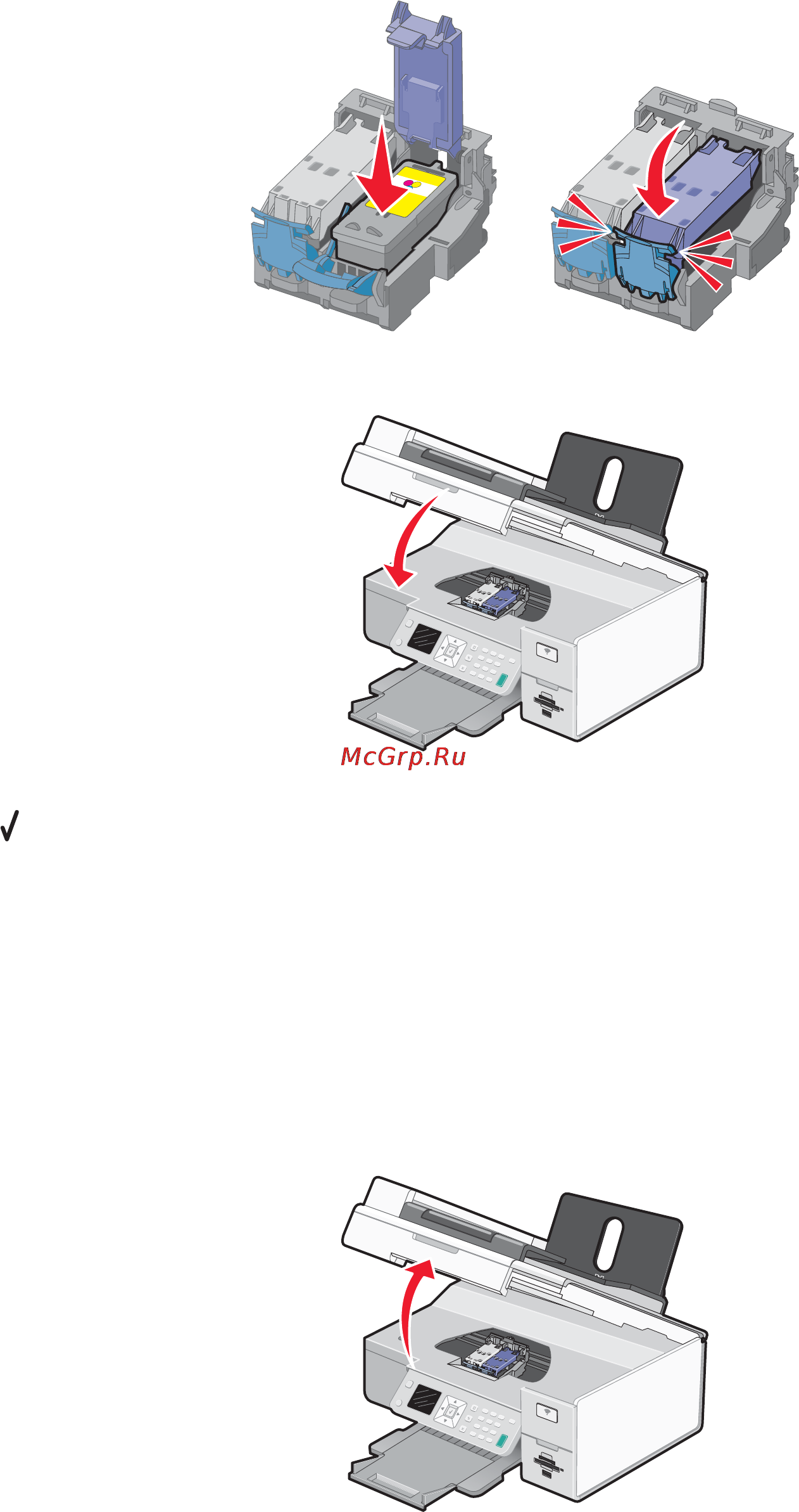 Lexmark X7550 [148/246] Извлечение использованного картриджа