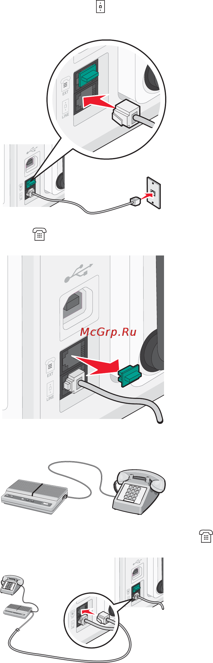 Lexmark X7550 Инструкция по эксплуатации онлайн [31/246] 57298