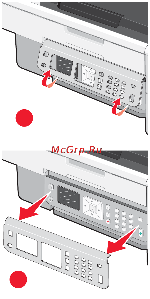 Lexmark X7550 [42/246] Установка другого языка на панели управления