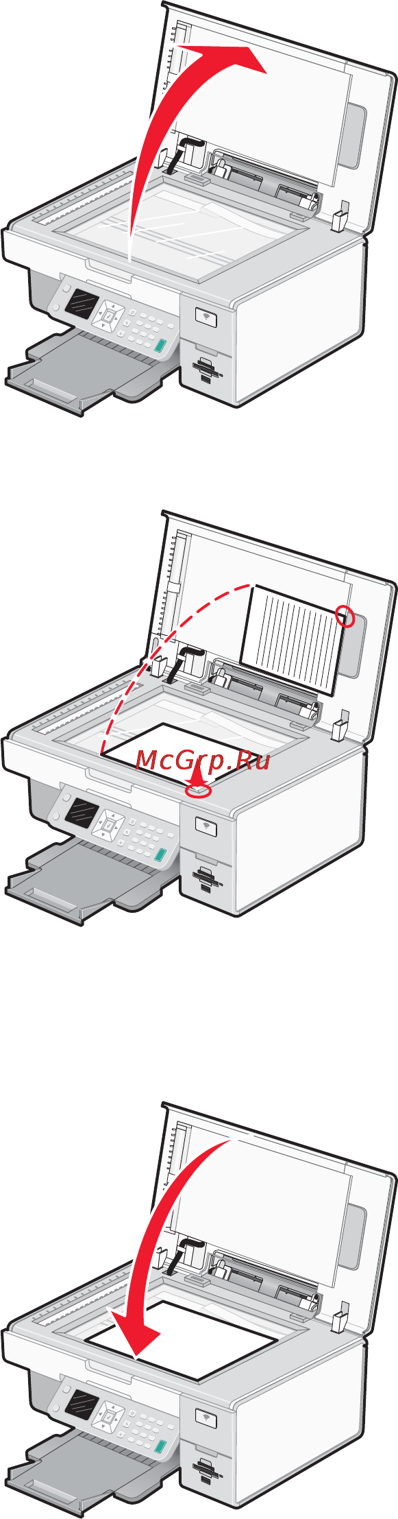 Lexmark X7550 Инструкция по эксплуатации онлайн [64/246] 57298
