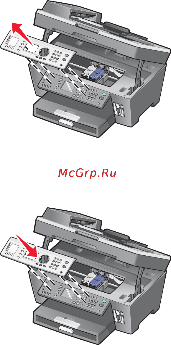 Lexmark X8350 [14/148] Установка другого языка на панели управления