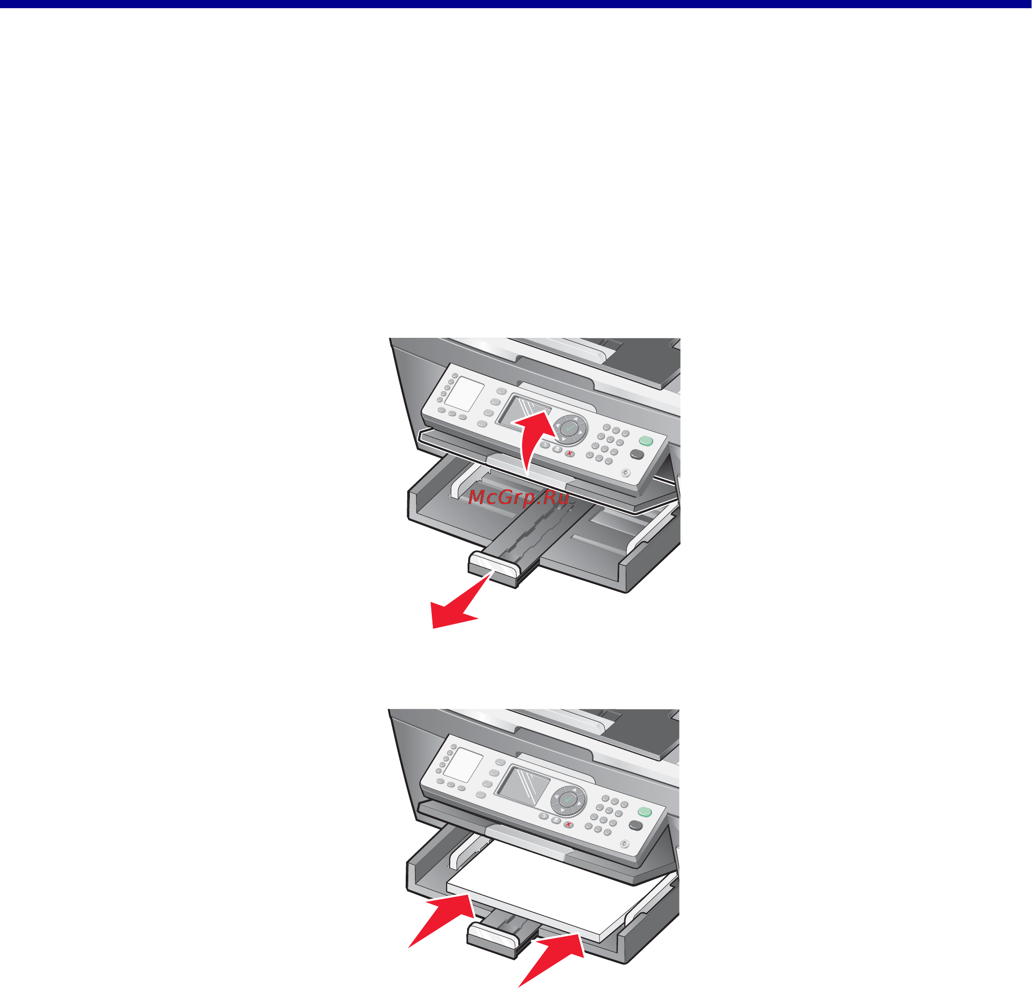Lexmark X8350 [44/148] Загрузка бумаги и оригиналов документов
