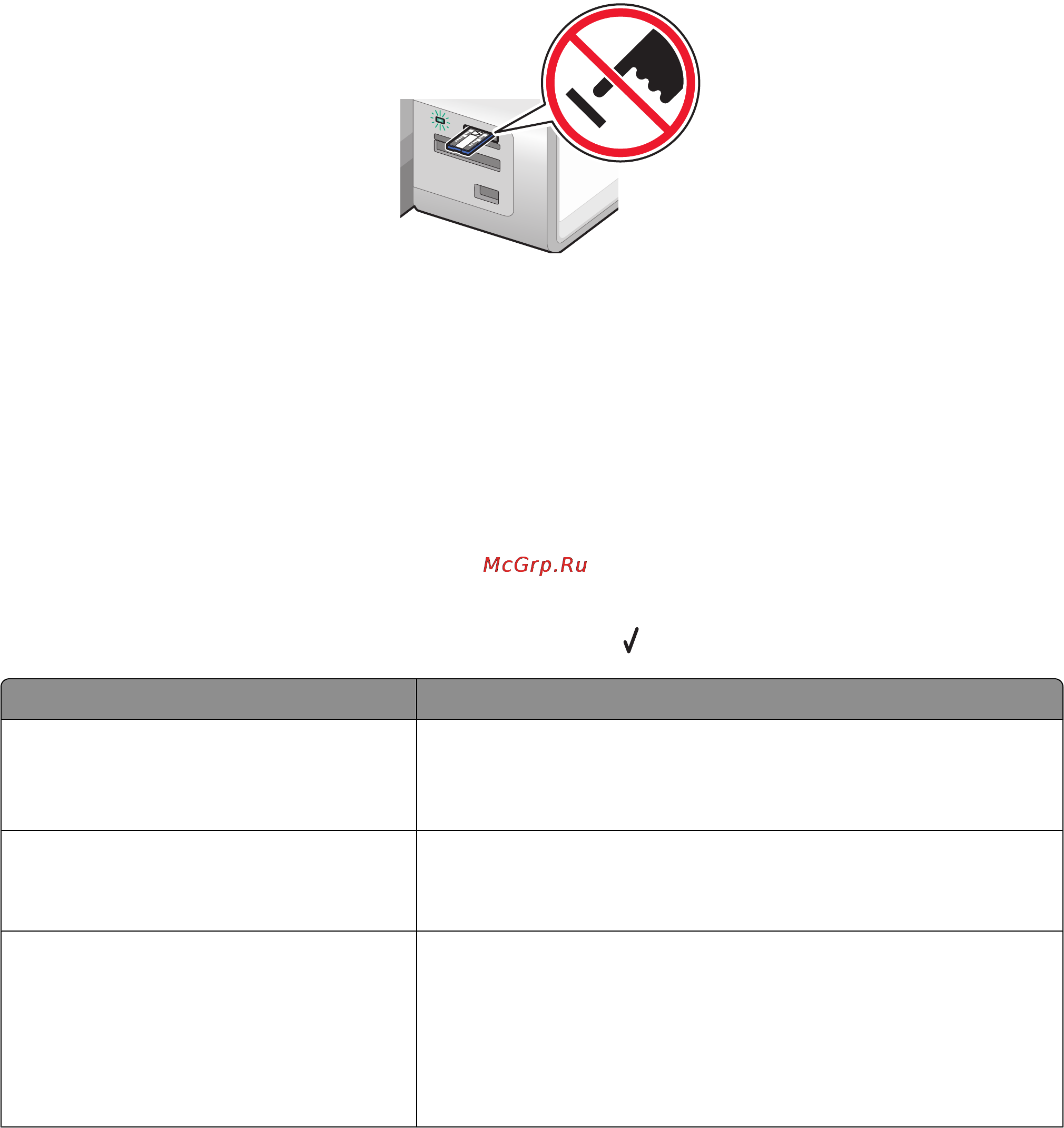 Lexmark X9575 [125/321] Меню режим карты памяти