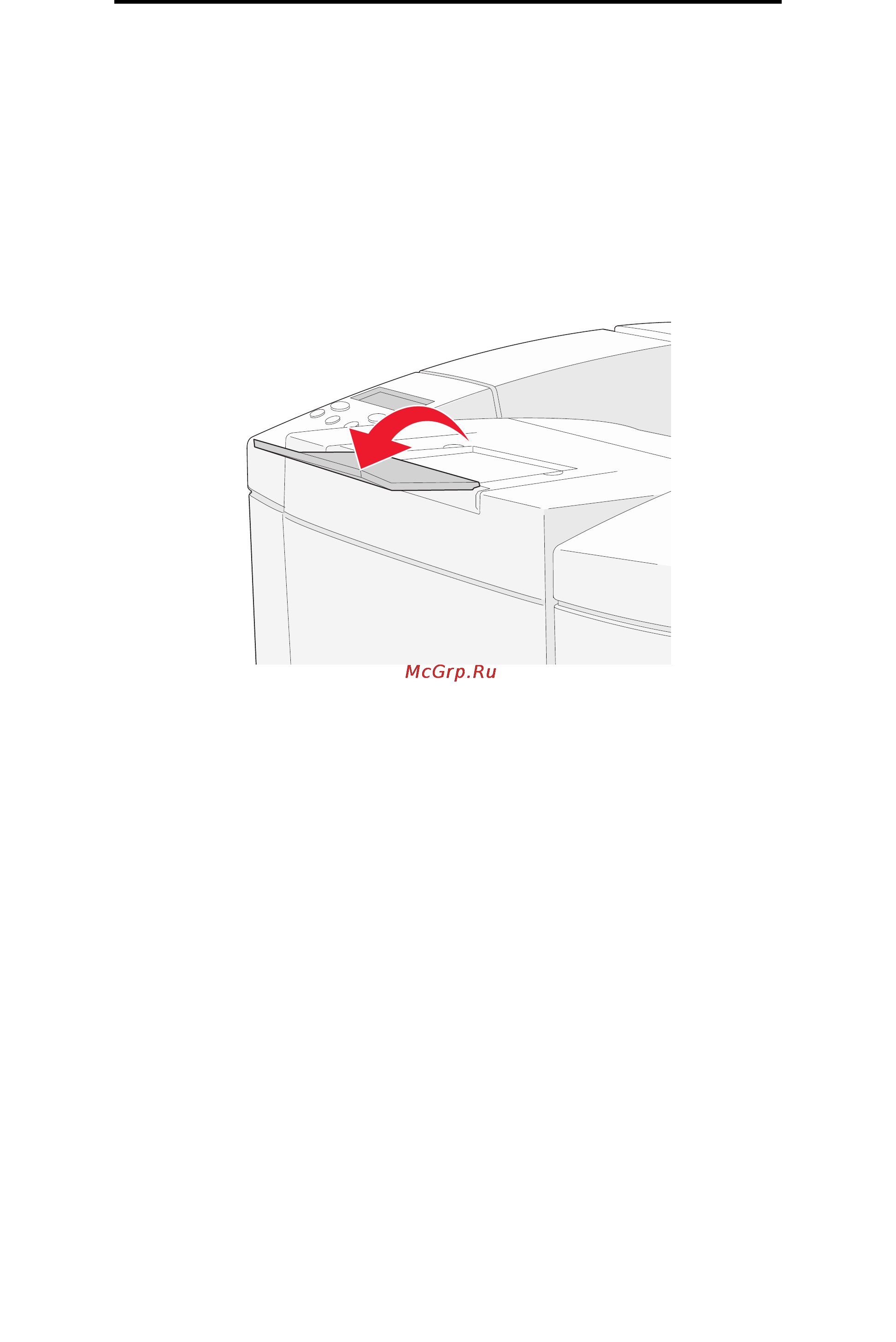 Lexmark C500n [40/88] Использование в выходном лотке упора для материалов для печати
