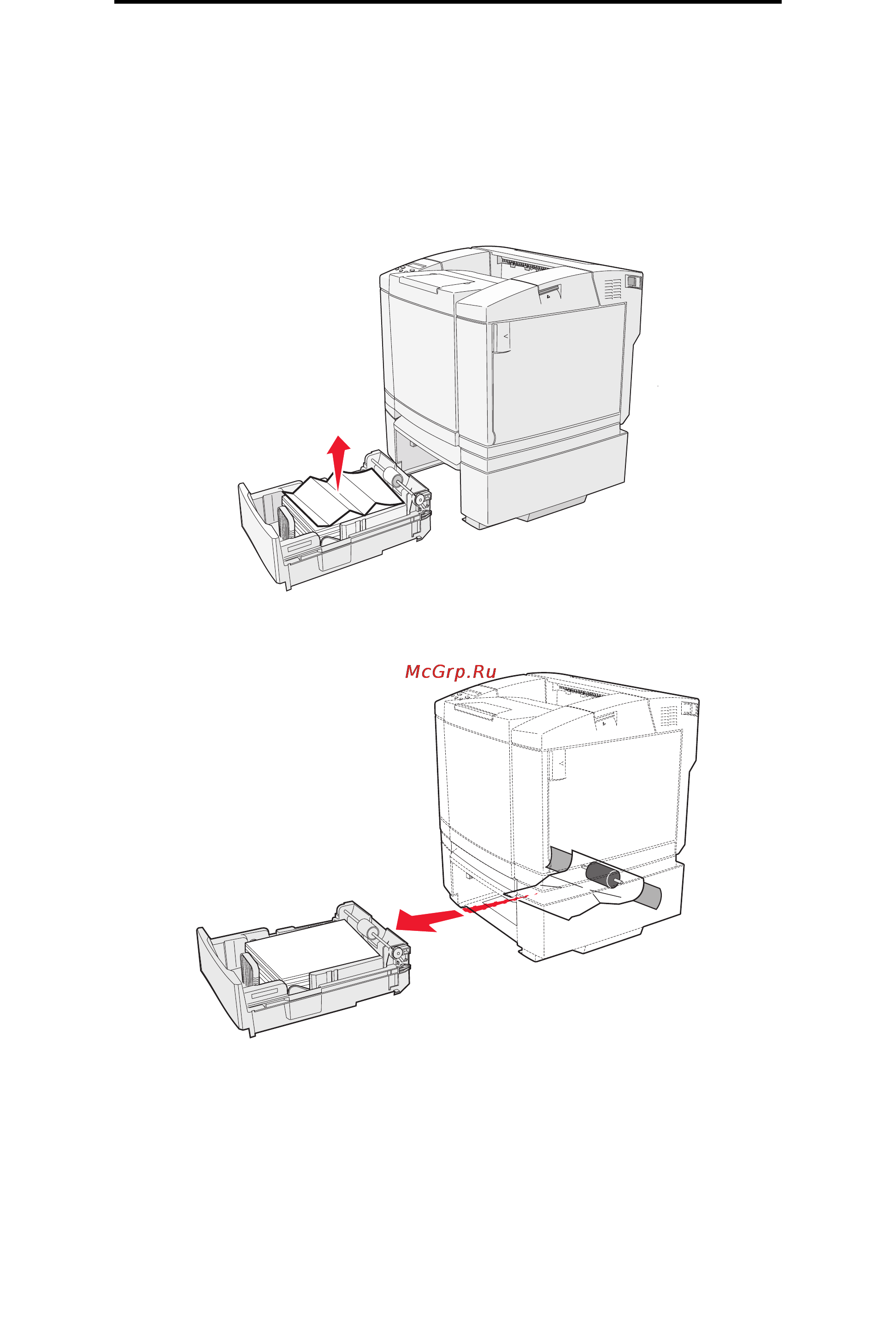 Lexmark C500n [64/88] Jam a tray rear tray 2 замятие a задний лоток лоток 2