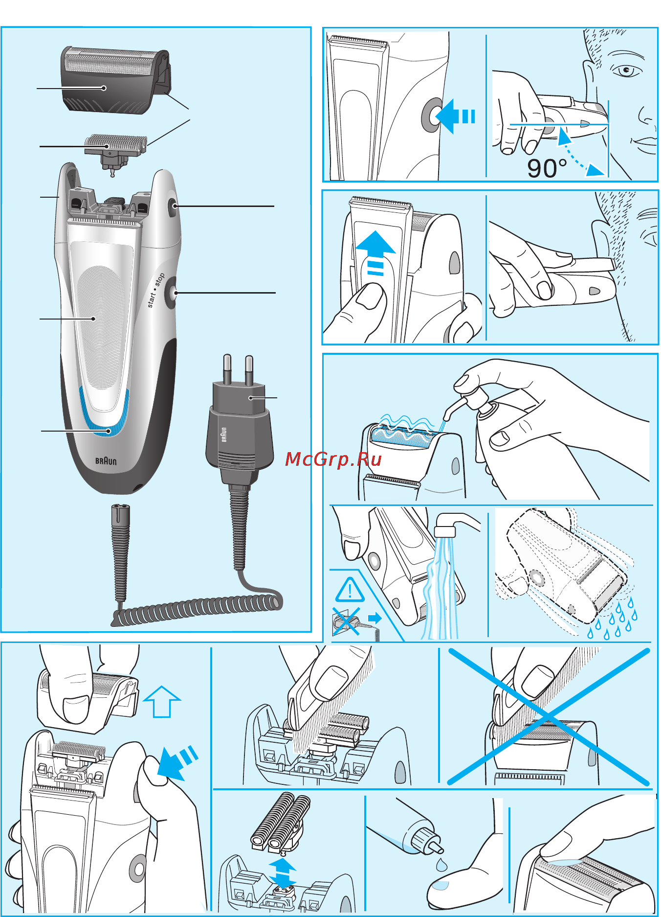 Braun 3320 S-4 Инструкция по эксплуатации онлайн [3/6] 57329