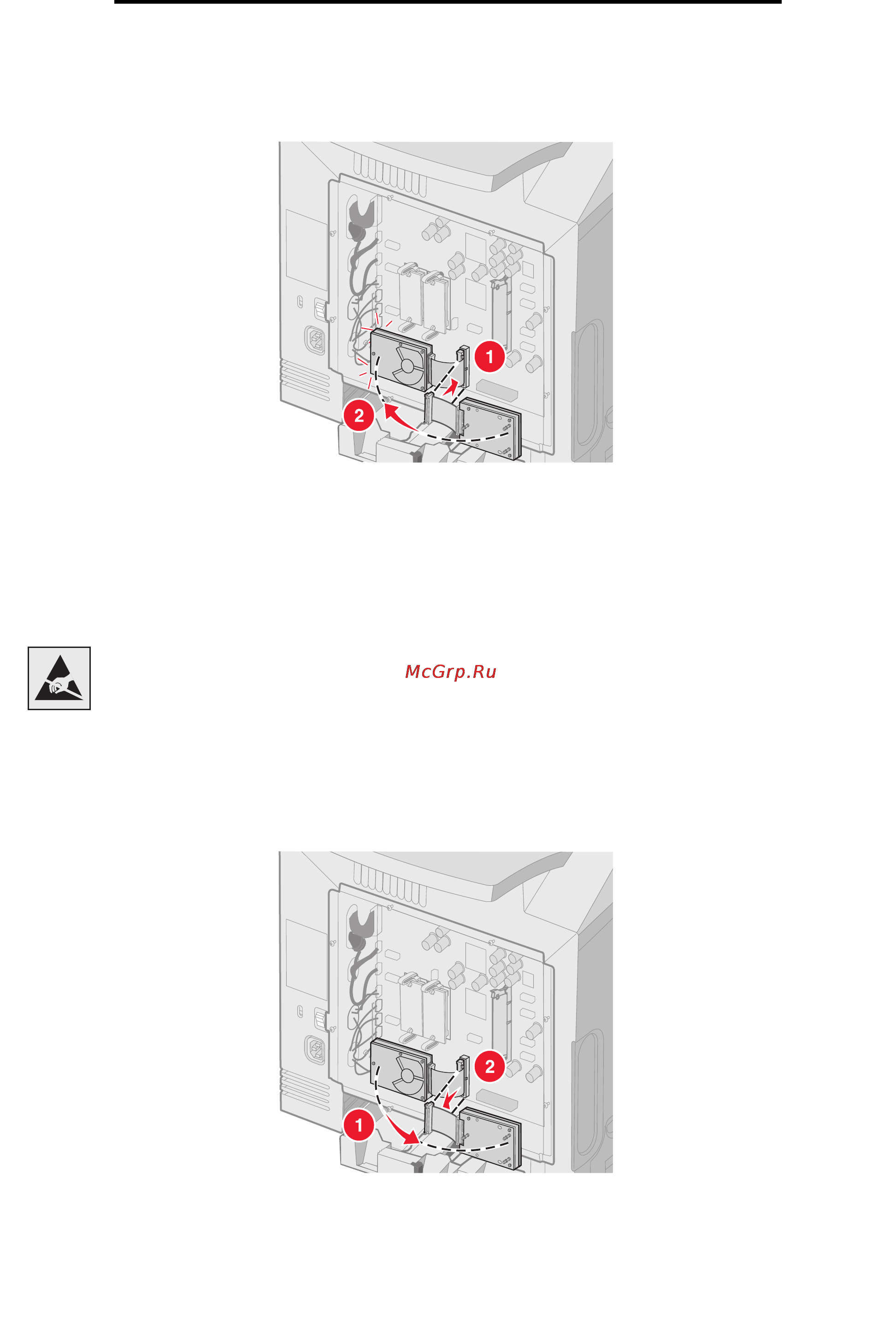 Lexmark C522n [136/154] Удаление дополнительного жесткого диска