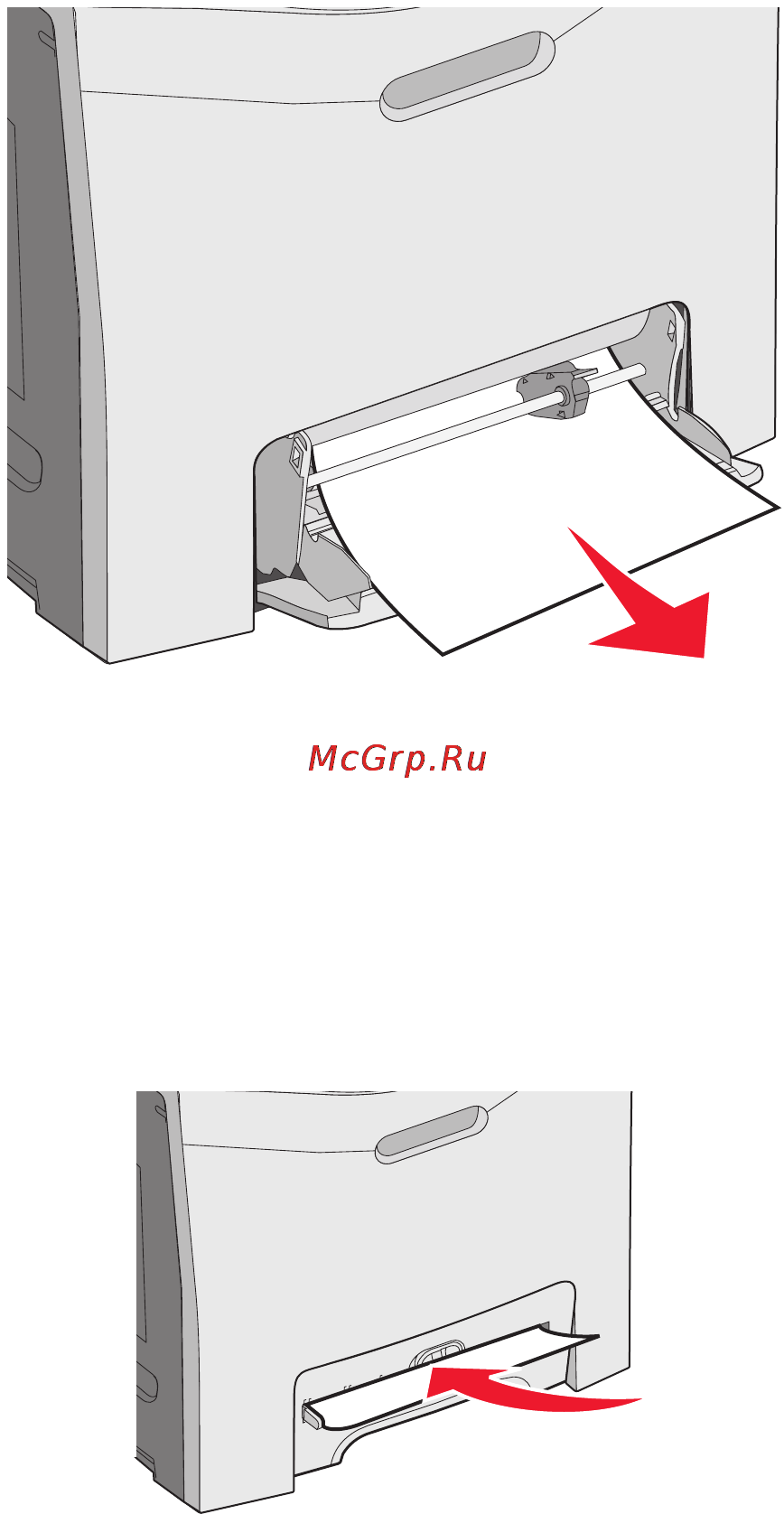 Lexmark C534 [70/112] Устранение замятий в устройстве ручной подачи