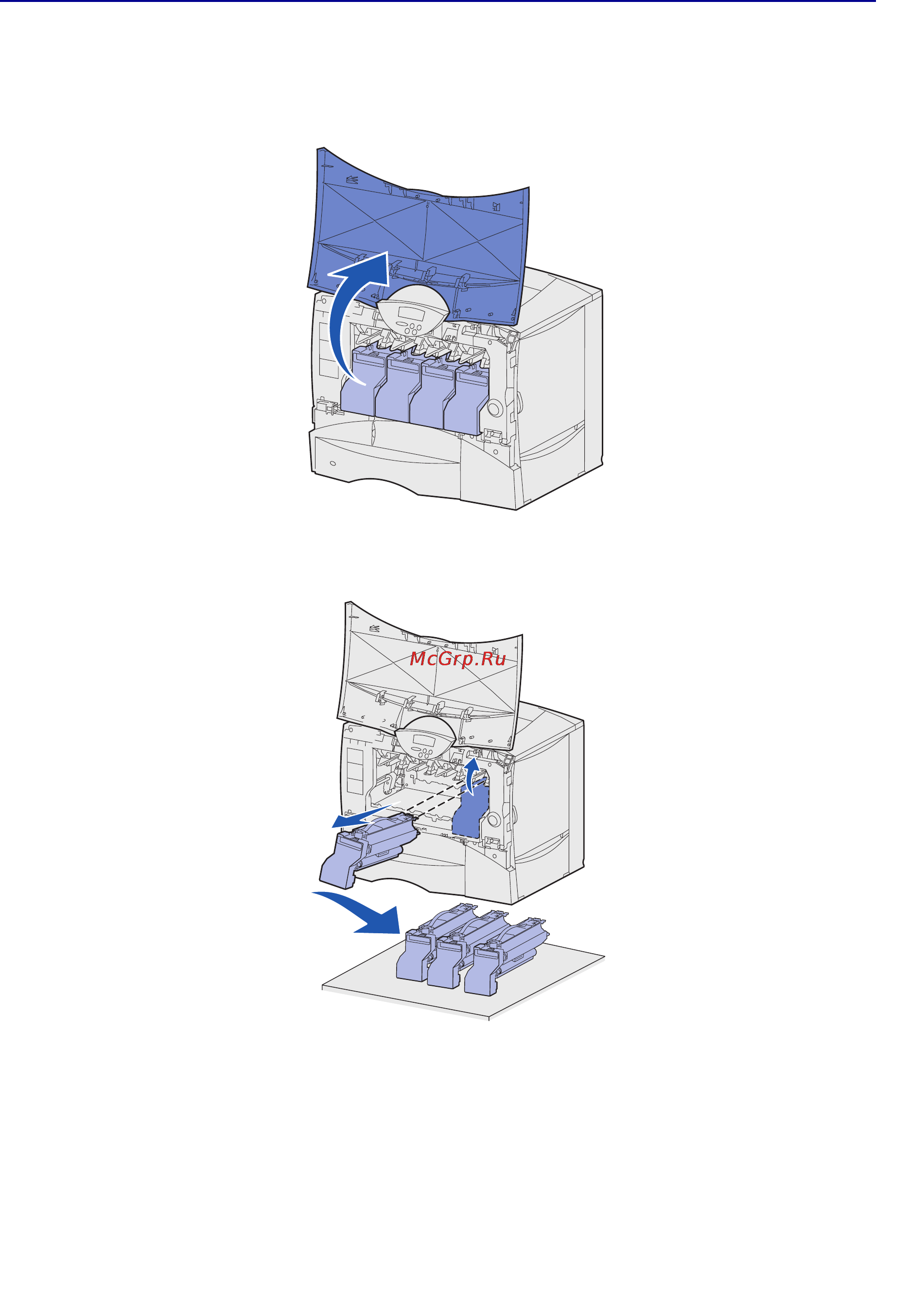 Lexmark C752 [130/183] Замена картриджей принтера