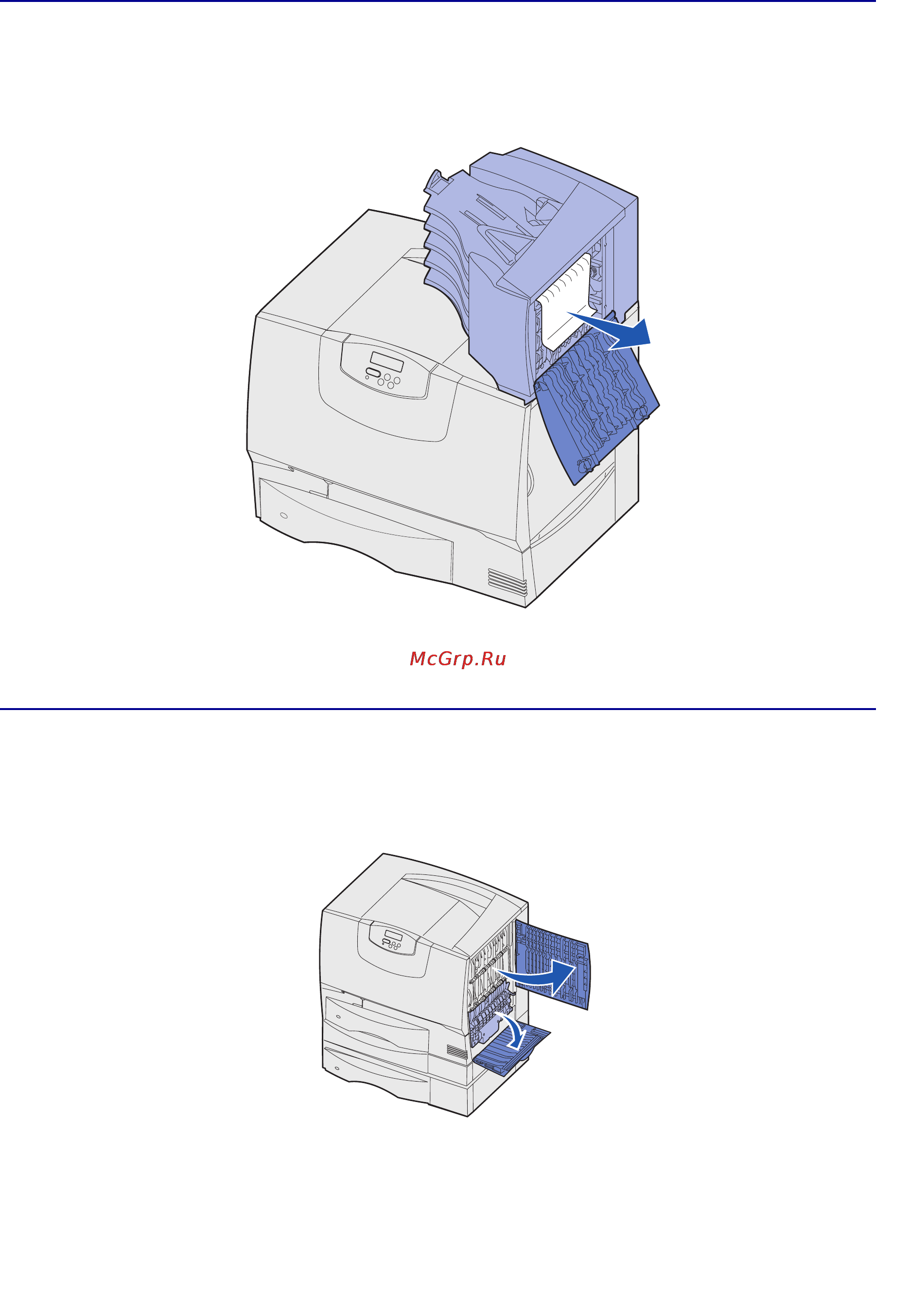 Lexmark C760 [117/165] Устранение замятий в зоне почтового ящика и раскладного выходного лотка зона m