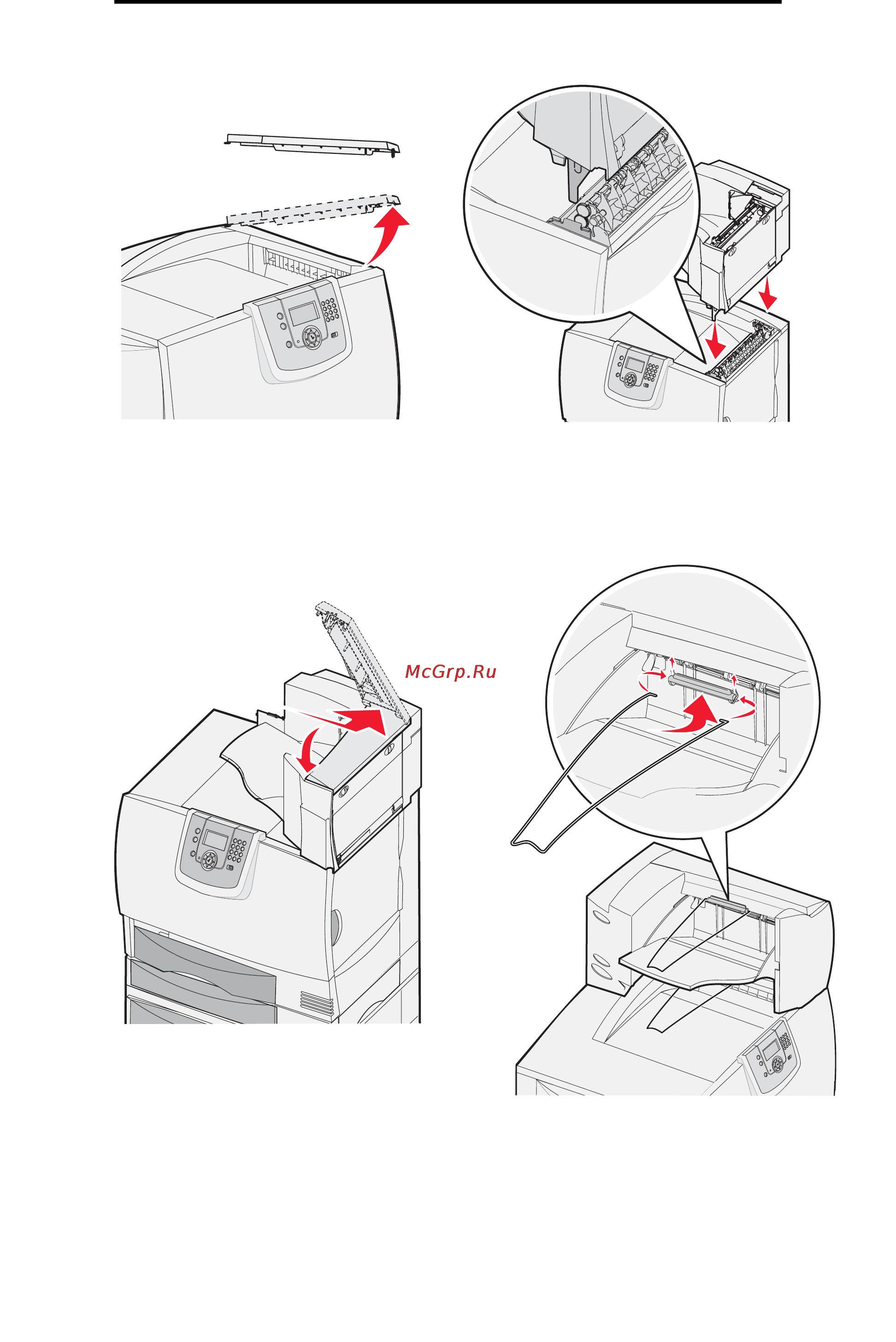 Lexmark C772n [10/114] Установка и удаление дополнительных устройств