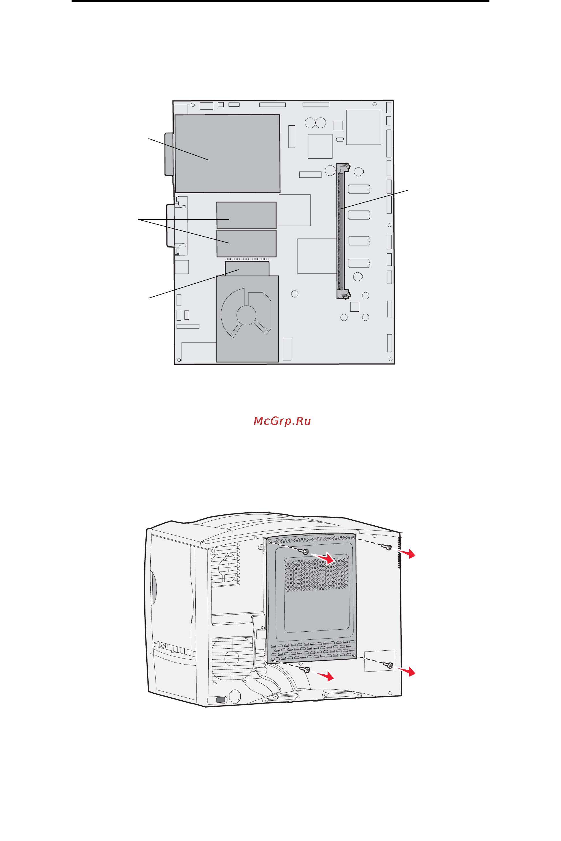 Lexmark C770n [18/114] Удаление модулей памяти и дополнительных плат