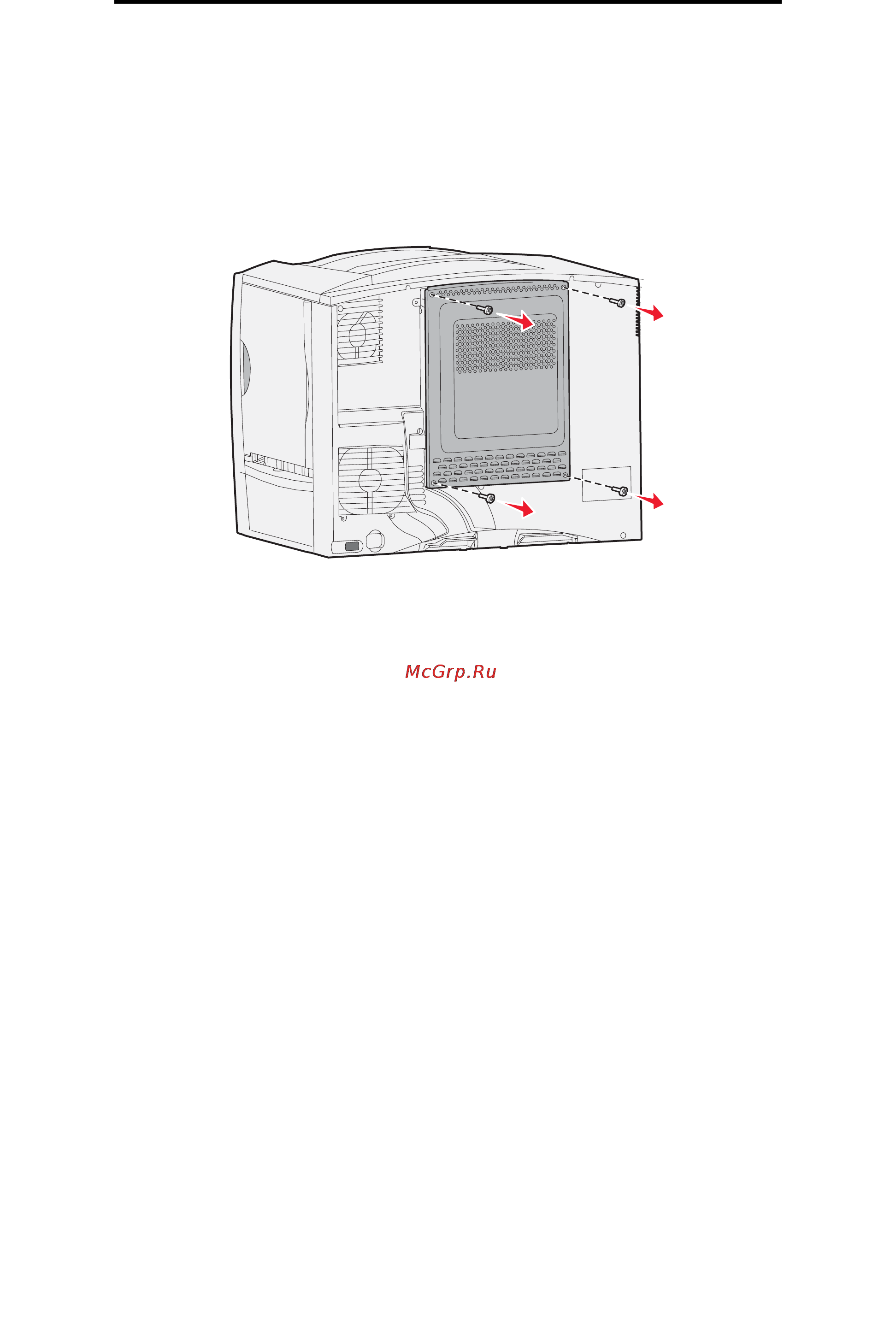Lexmark C782 [21/119] Доступ к системной плате принтера