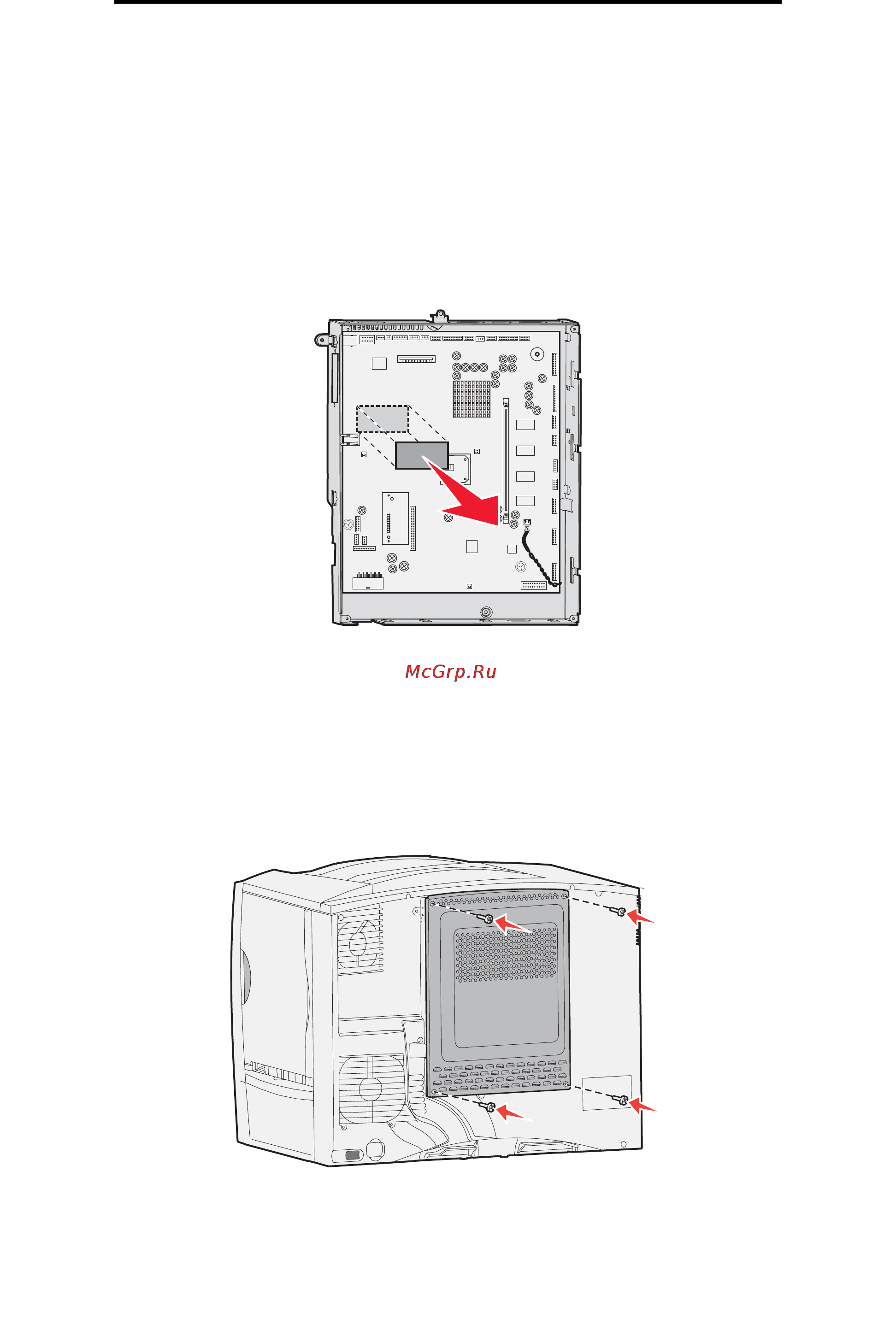Lexmark C782 [24/119] Установка и удаление дополнительных устройств