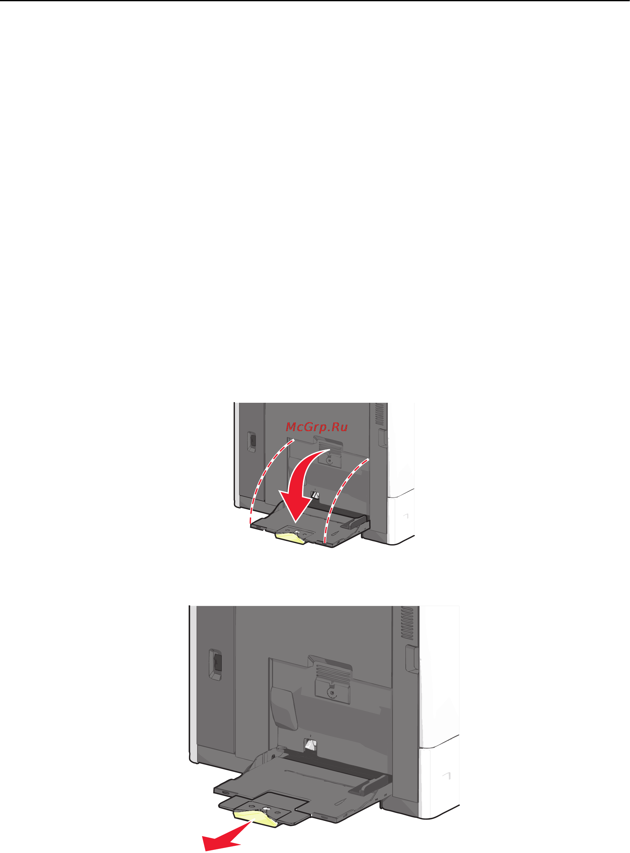 Lexmark C792 [72/250] Загрузка многоцелевого устройства подачи
