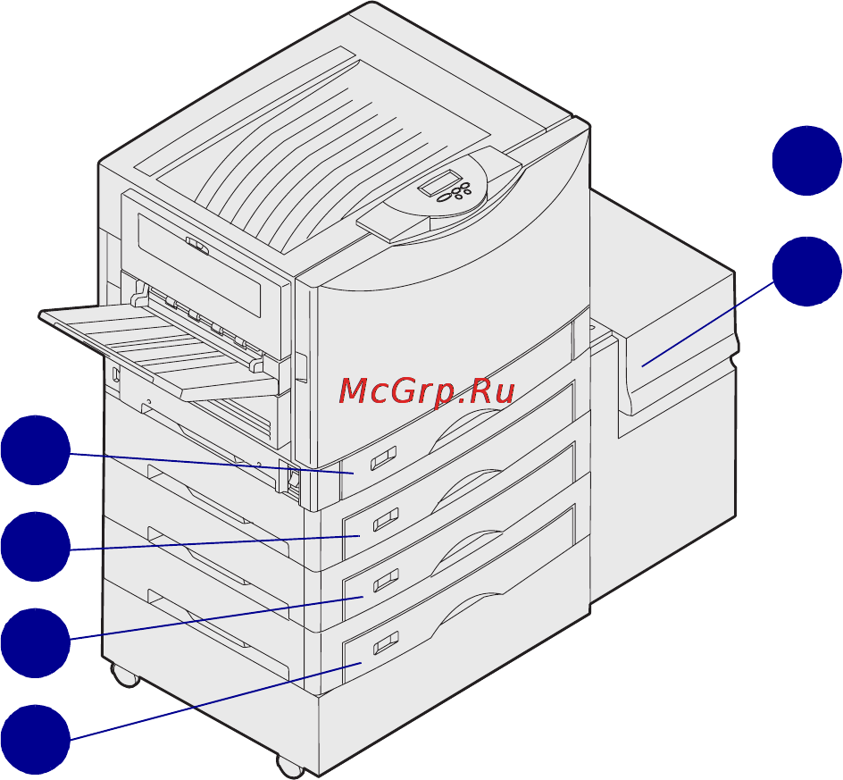 Lexmark C912 [27/94] Закрепление бирок на лотках для бумаги