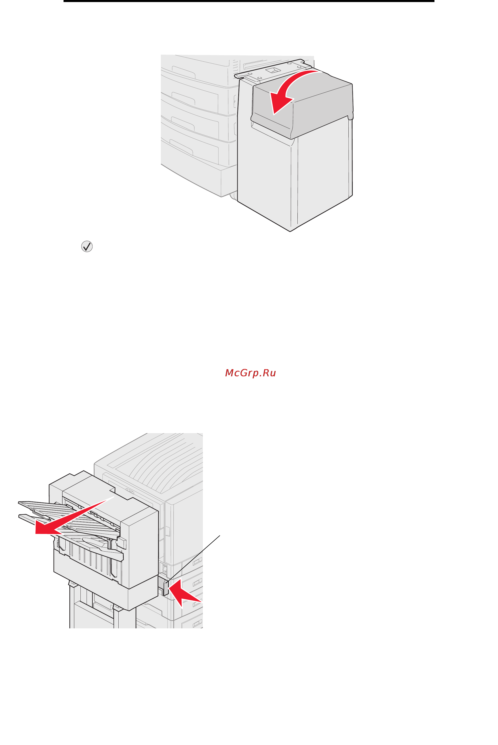 Lexmark C920 [144/188] Устранение застреваний в скоросшивателе в дополнительном брош ровщике