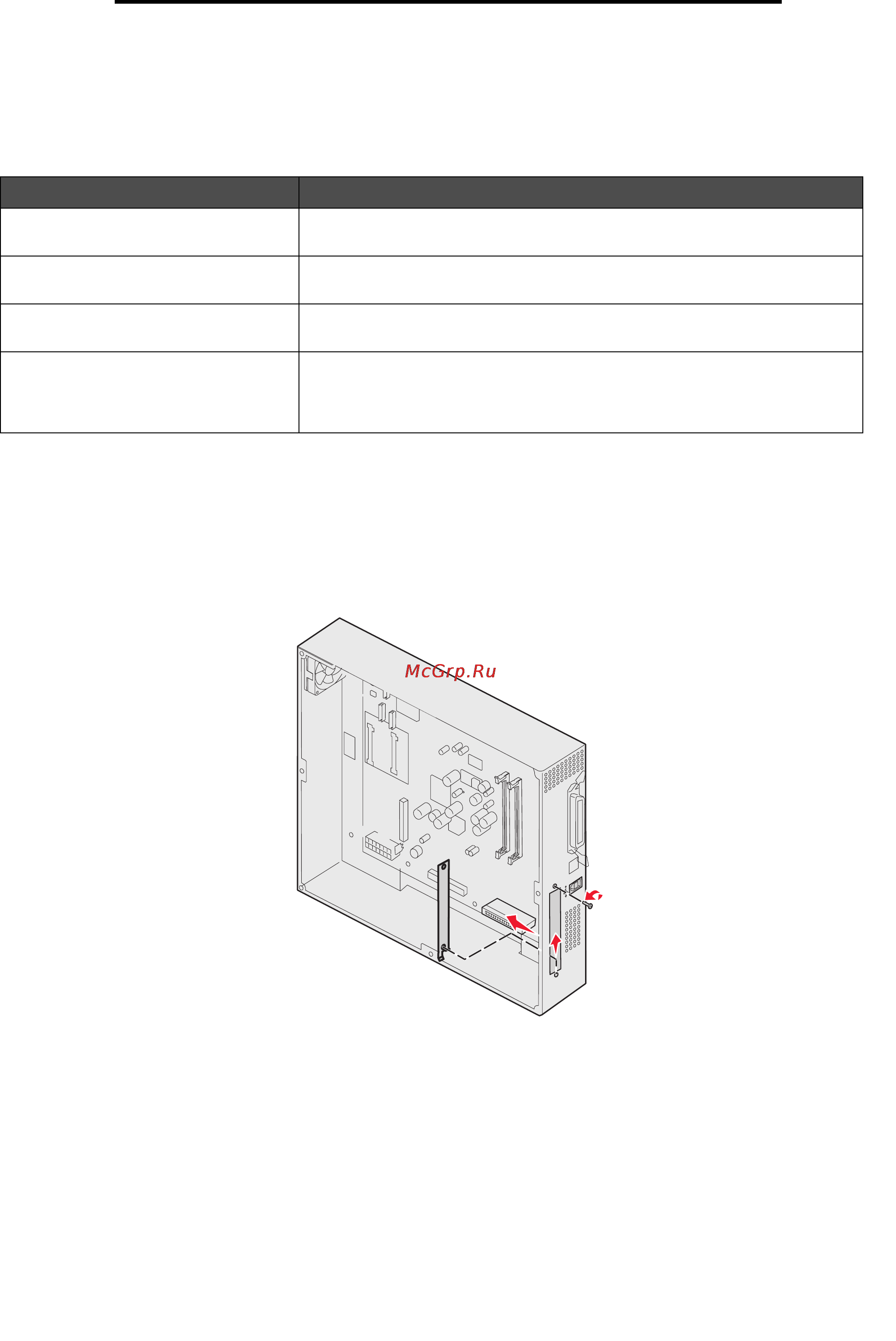 Lexmark C920 [34/188] Установка дополнительной платы
