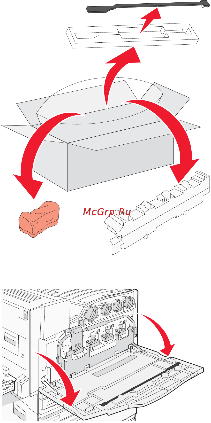 Lexmark C935 Инструкция по эксплуатации онлайн [144/197] 57427