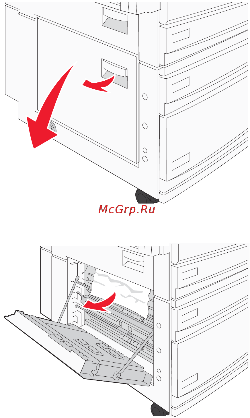 Lexmark C935 [64/197] Замятия бумаги 242 244