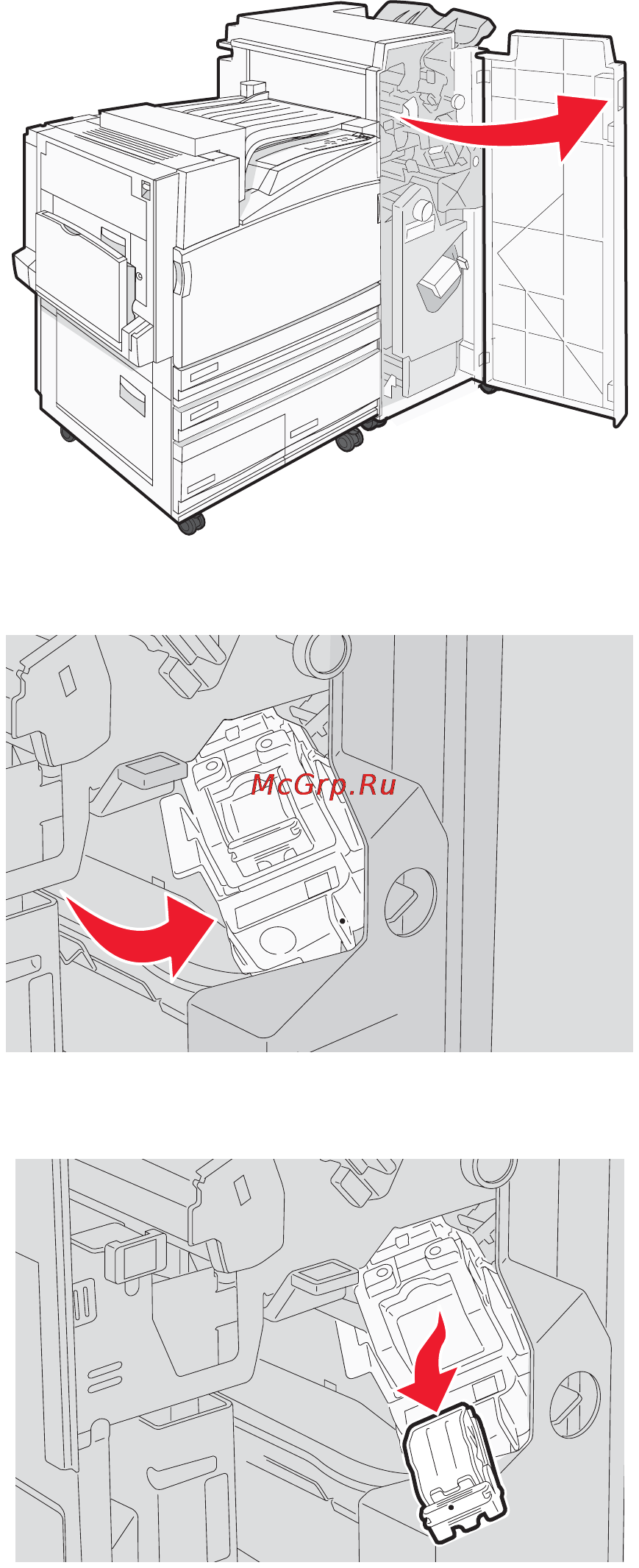 Lexmark C935 [71/197] Застревание скрепок 289