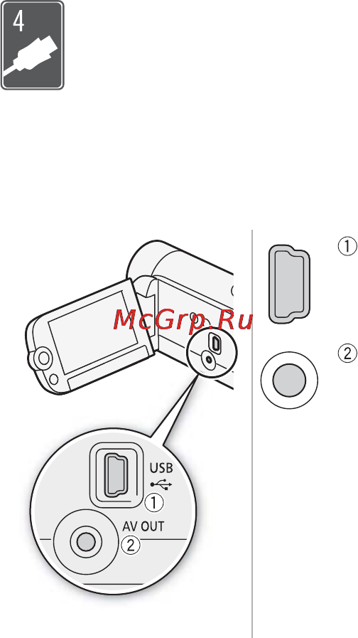 Canon Legria FS406 Kit Silver [82/136] Внешние соединения