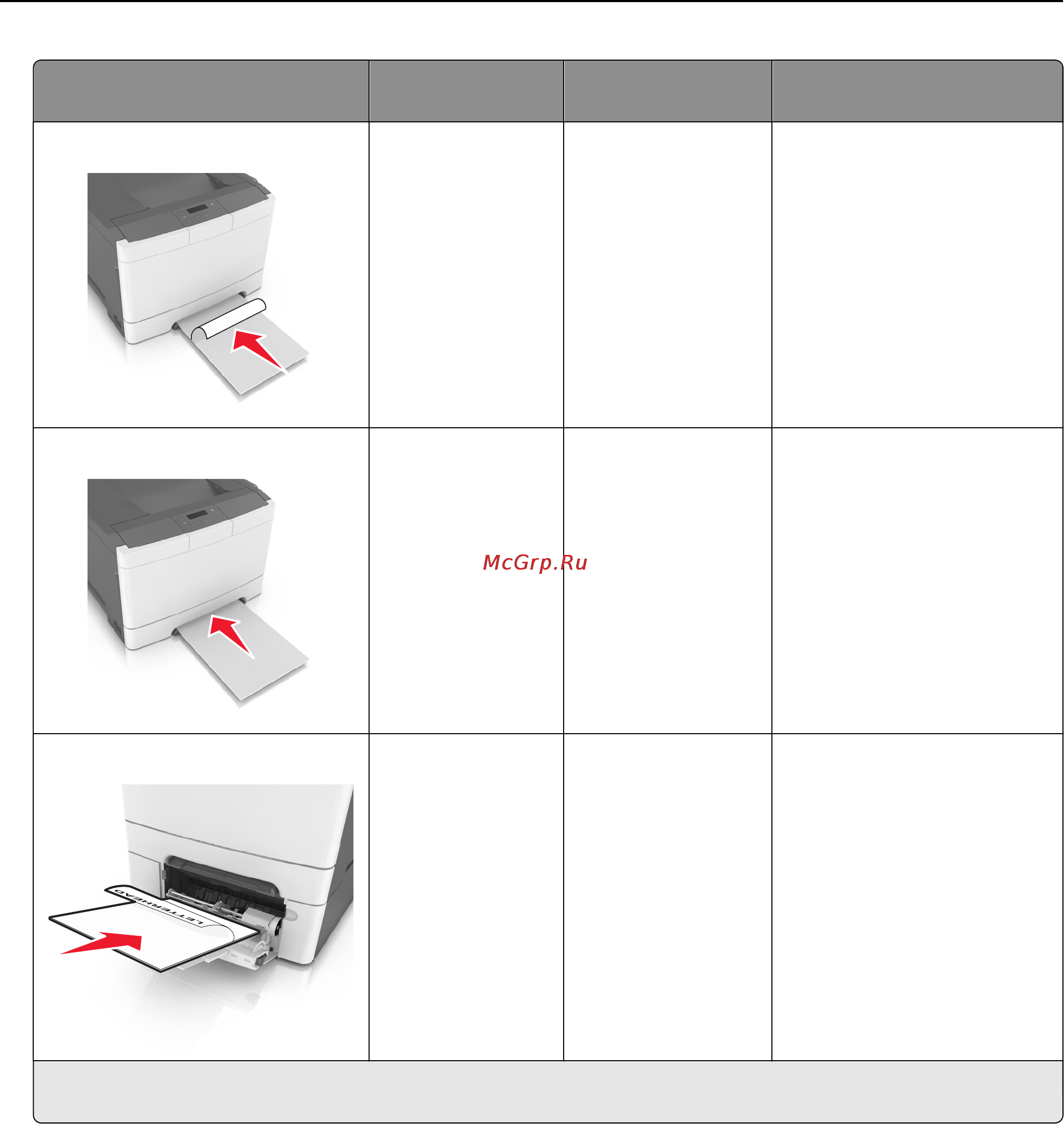 Lexmark CS310 [40/206] Инструкции по работе с бумагой и специальными материалами для печати 40