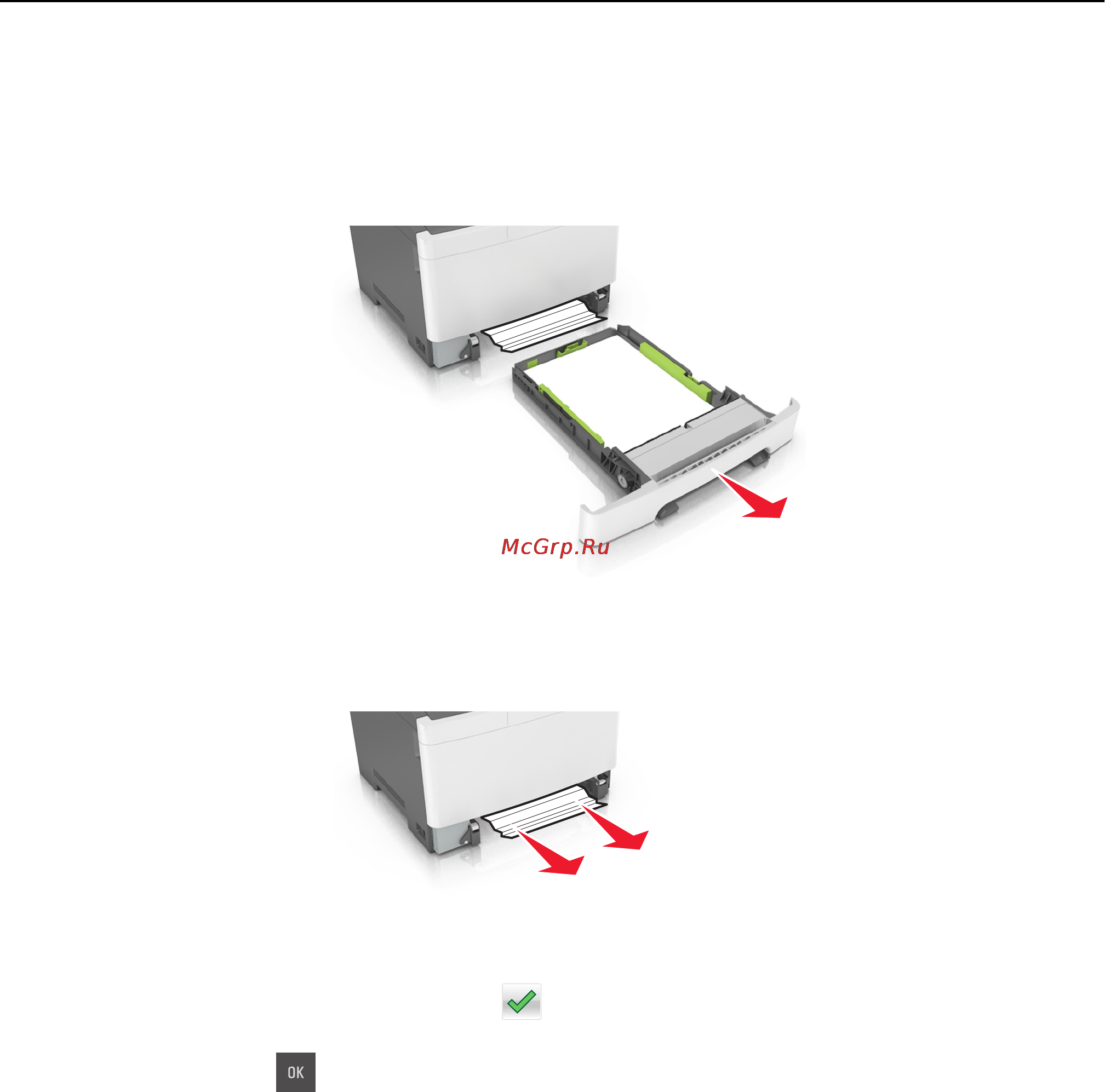 Lexmark CS410 [156/233] Замятие страницы x очистите устройство ручной подачи
