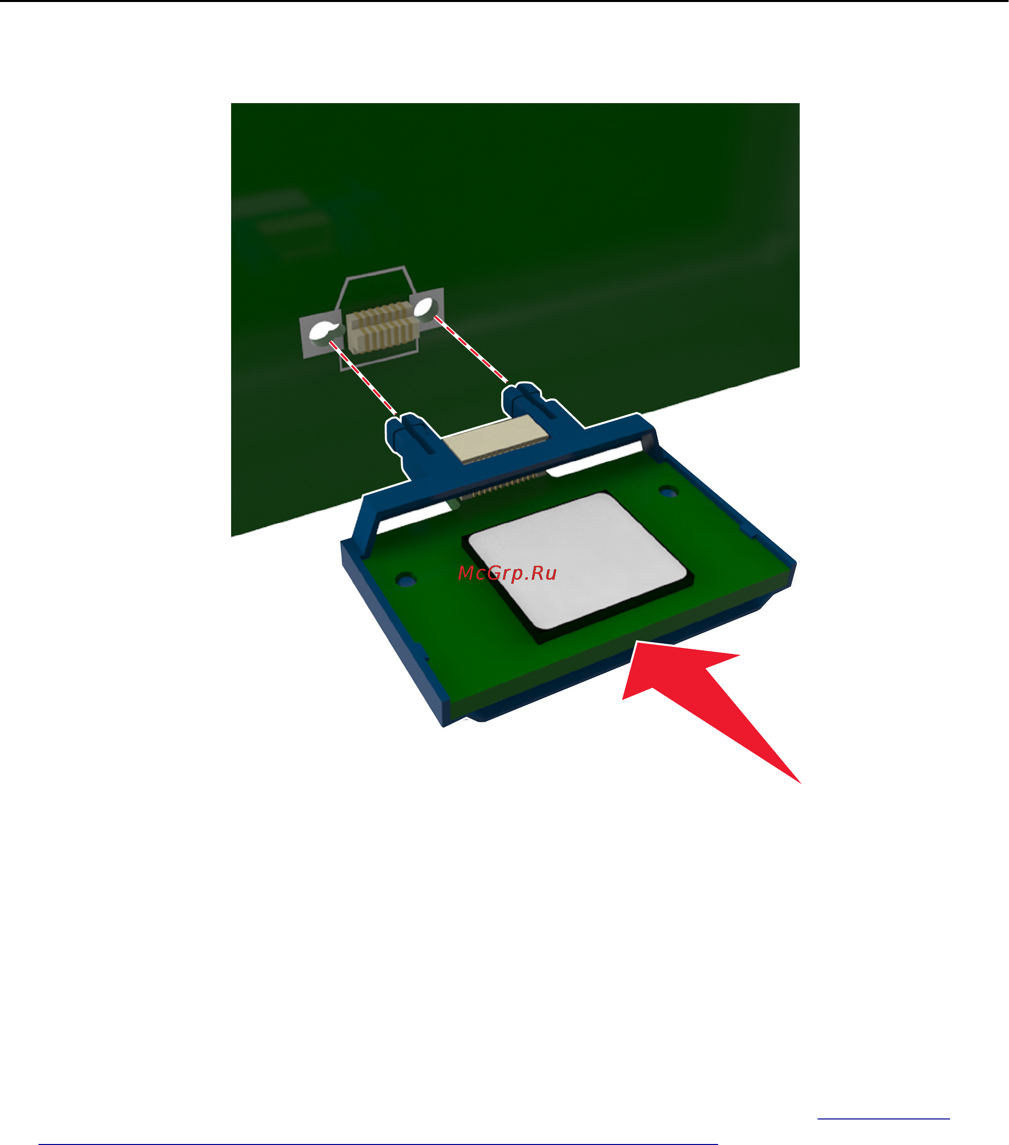 Lexmark CS510 [29/259] Установка жесткого диска принтера