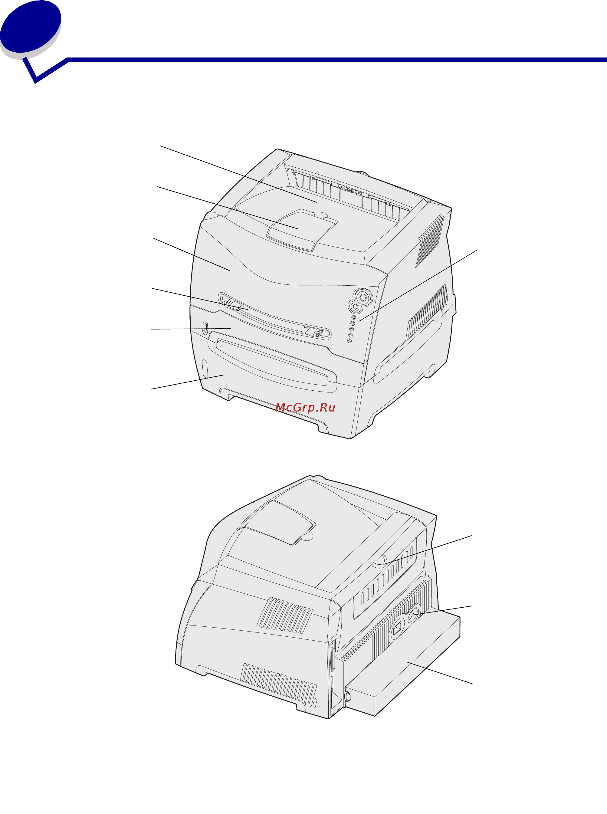 Lexmark E230 [11/133] Общие сведения о принтере