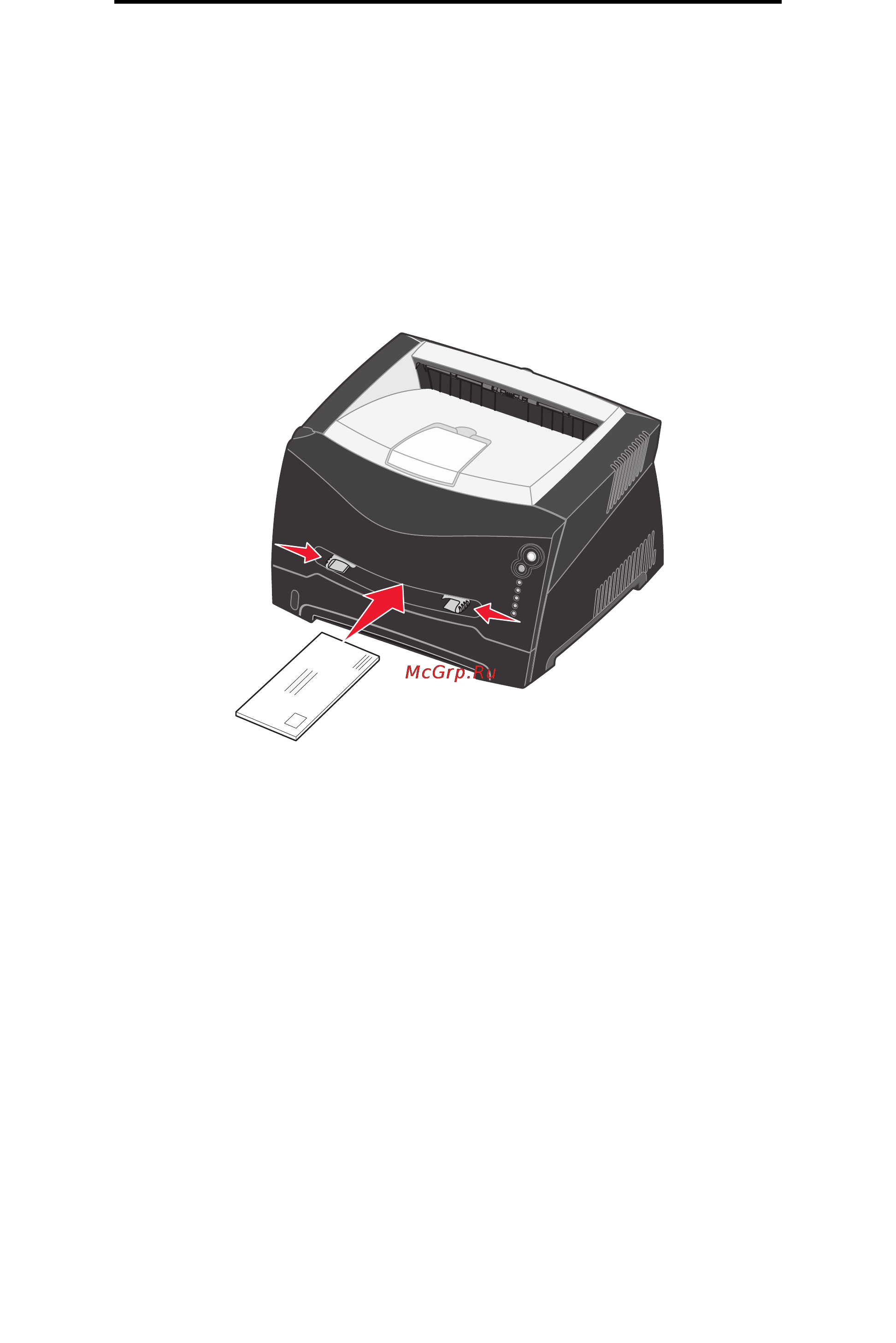 Lexmark E240 [41/114] Выполнение задания печати с ручной подачей