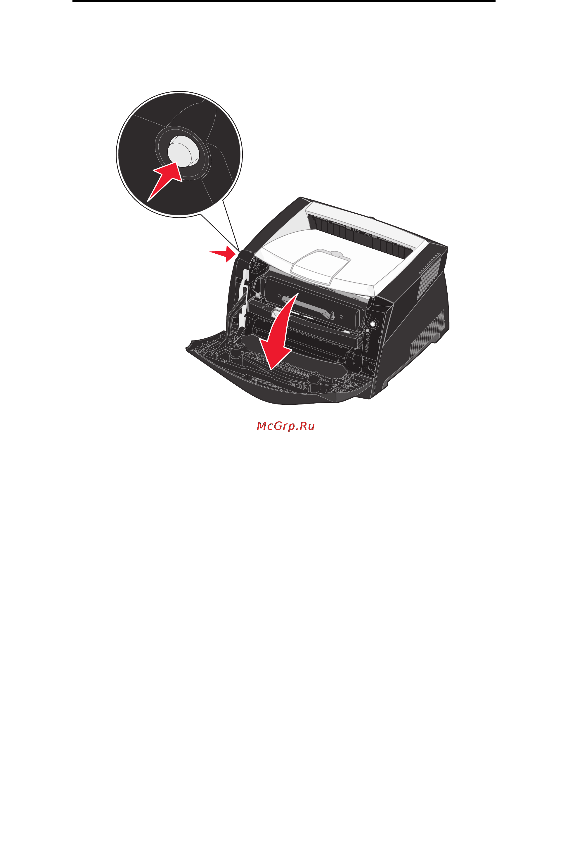 Lexmark E240n [95/114] Замена картриджа